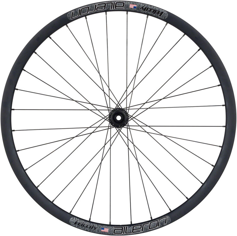 Load image into Gallery viewer, Quality Wheels Bear Pawls / Velocity Aileron Front Wheel - 700c 12 x 100mm Center-Lock BLK 32H
