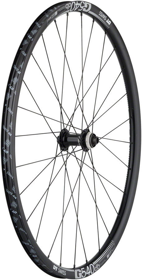 Load image into Gallery viewer, Quality Wheels Shimano Tiagra/DT G540 Front Wheel - 700c 12 x 100mm Center-Lock BLK 28H
