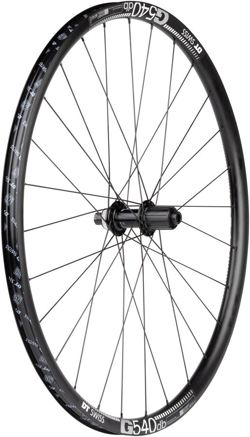Load image into Gallery viewer, Quality Wheels Tiagra/G540 Rear Wheel - 700c 12 x 142mm Center-Lock HG 11 MTN BLK 28H
