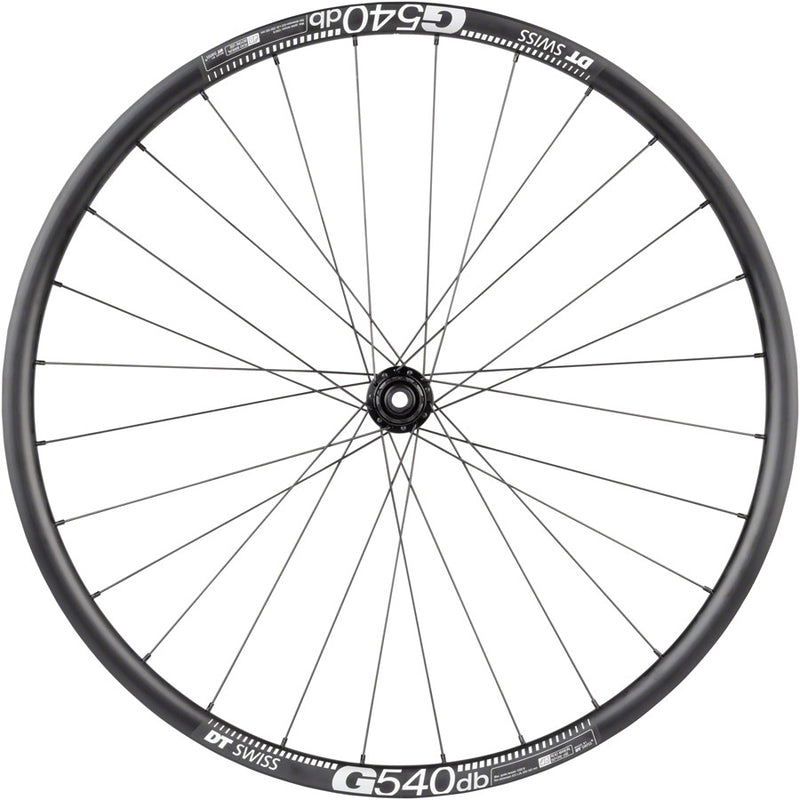 Load image into Gallery viewer, Quality Wheels Tiagra/G540 Rear Wheel - 700c 12 x 142mm Center-Lock HG 11 MTN BLK 28H
