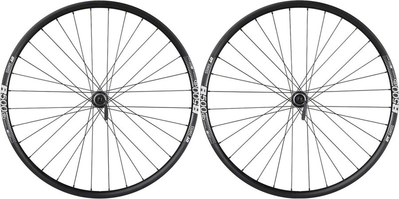 Load image into Gallery viewer, Quality Wheels Shimano / DT R500 Disc Wheelset - 700 QR x 100/135mm Center-Lock HG 11 MTN BLK 32H

