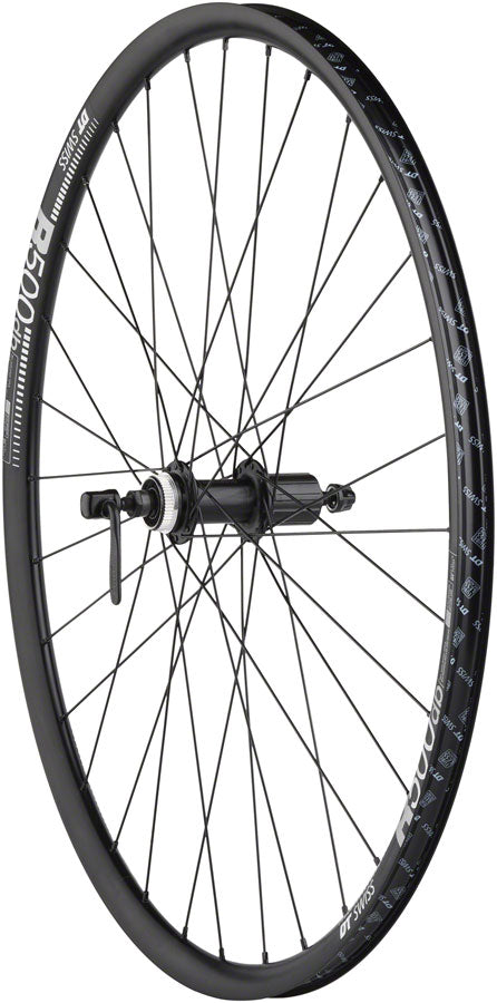 Load image into Gallery viewer, Quality Wheels Shimano / DT R500 Disc Wheelset - 700 QR x 100/135mm Center-Lock HG 11 MTN BLK 32H
