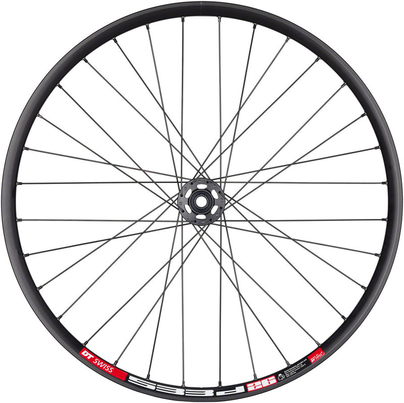Load image into Gallery viewer, Quality Wheels Bear Pawls / DT Swiss E593 Front Wheel - 26" 15 x 100mm 6-Bolt BLK 32H

