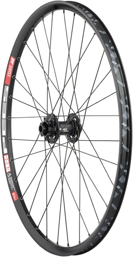 Load image into Gallery viewer, Quality Wheels Bear Pawls / DT Swiss E593 Front Wheel - 26" 15 x 100mm 6-Bolt BLK 32H
