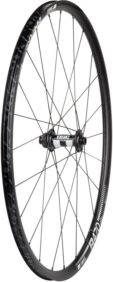 Load image into Gallery viewer, Quality Wheels DT 350/DT R470db Front Wheel - 700 12 x 100mm Center-Lock BLK 24H
