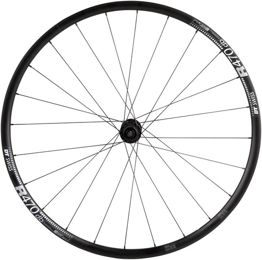 Quality Wheels DT 350/DT R470db Front Wheel - 700 12 x 100mm Center-Lock BLK 24H