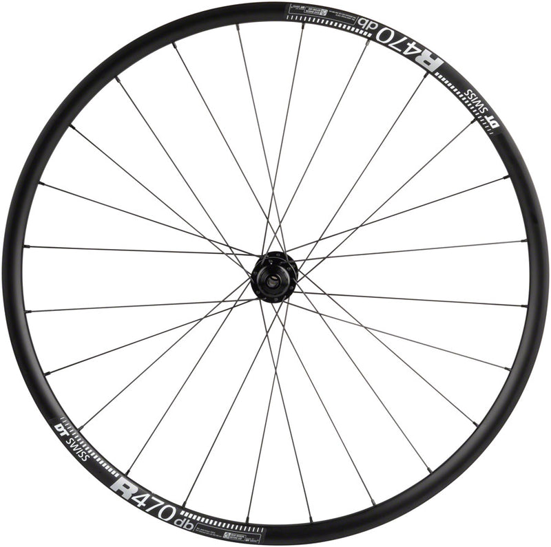 Load image into Gallery viewer, Quality Wheels DT 350/DT R470db Front Wheel - 700 12 x 100mm Center-Lock BLK 24H
