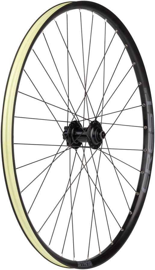 Load image into Gallery viewer, Stan's Crest S2 Front Wheel - 27.5" QR x 100mm 6-Bolt Black 32H
