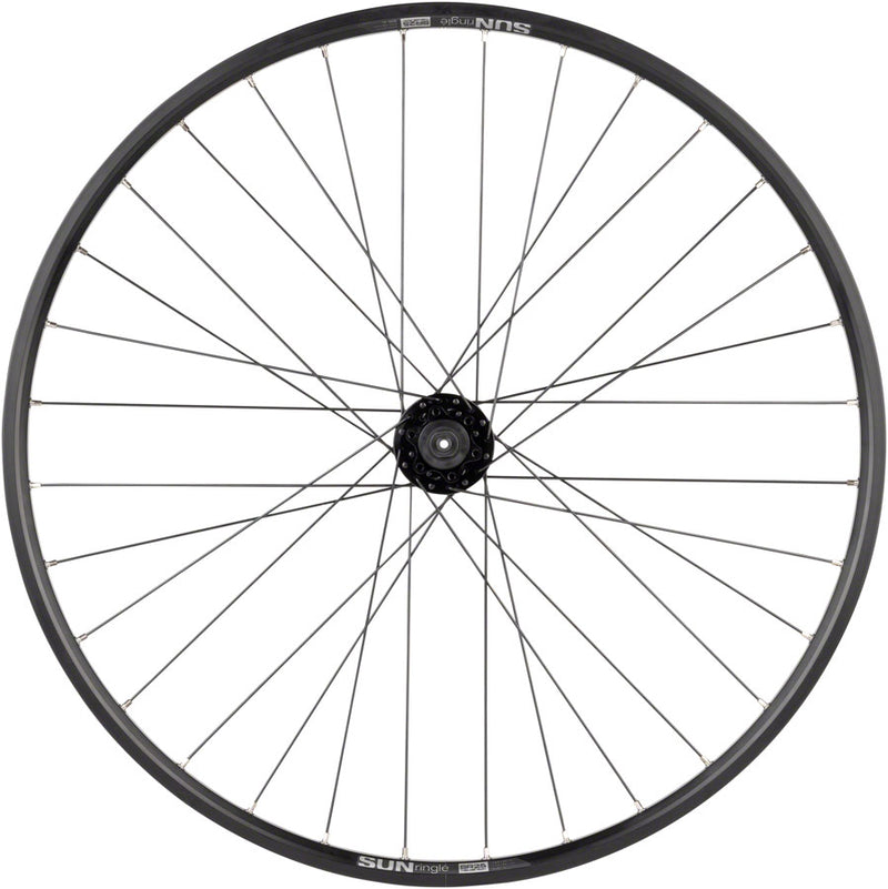 Load image into Gallery viewer, Quality Wheels Value Double Wall Series Disc Rear Wheel - 27.5" QR x 135mm 6-Bolt/Rim HG BLK 32H
