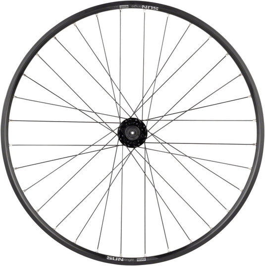 Quality Wheels Value Double Wall Series Disc Rear Wheel - 27.5" QR x 135mm 6-Bolt/Rim HG BLK 32H