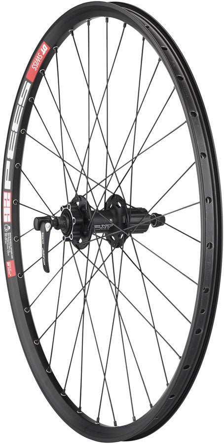 Load image into Gallery viewer, Quality Wheels Shimano FH-QB400/DT 533d Rear Wheel - 26" QR x 135mm 6-Bolt HG 10 BLK 32H

