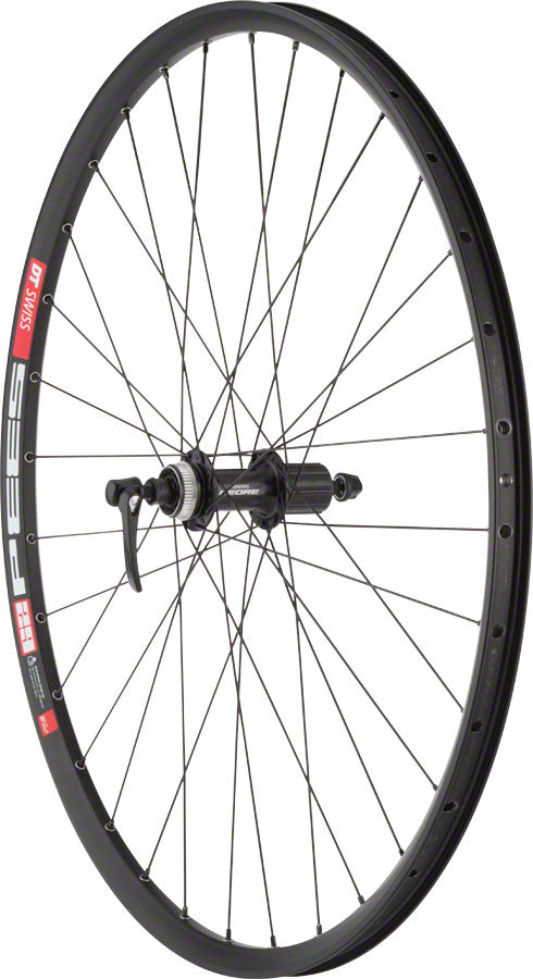 Quality Wheels Cues/DT 533d Rear Wheel - 27.5" QR x 135mm Center-Lock HG 11 BLK 32H