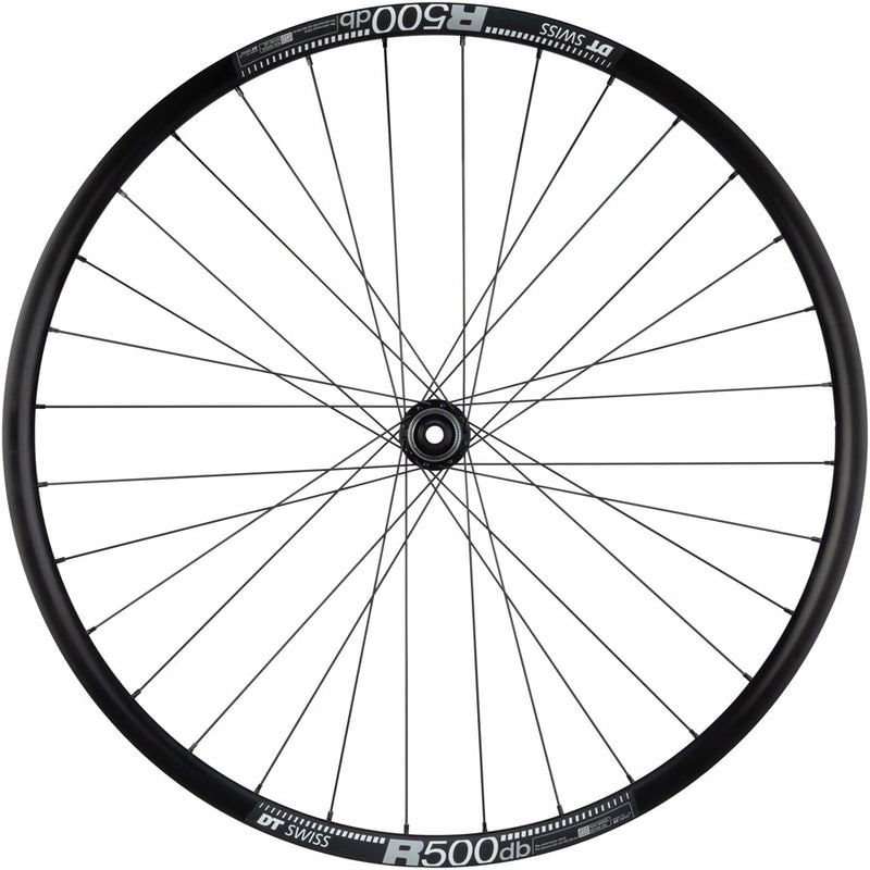 Load image into Gallery viewer, Quality Wheels 105/DT R500 Disc Front Wheel - 700 12 x 100mm Center-Lock BLK 32H
