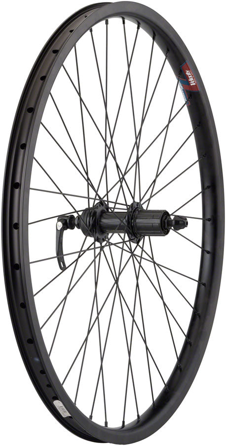 Load image into Gallery viewer, Quality Wheels Value HD Series Rear Wheel - 26" QR x 135mm Center-Lock Disc / Rim Brake HG 10 BLK 36H
