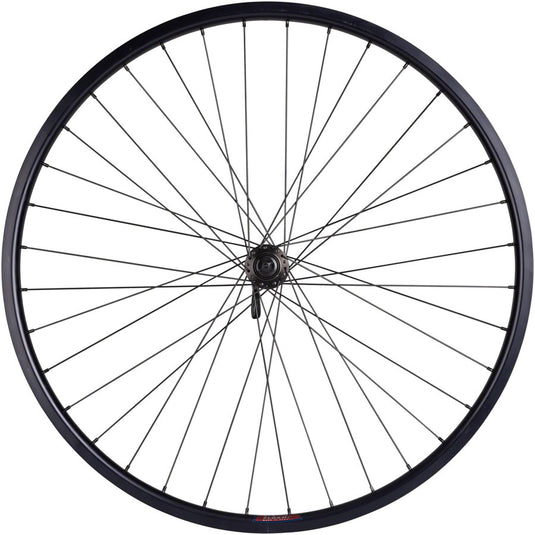 Quality Wheels Value HD Series Disc Front Wheel - 700 QR x 100mm Center-Lock BLK 36H