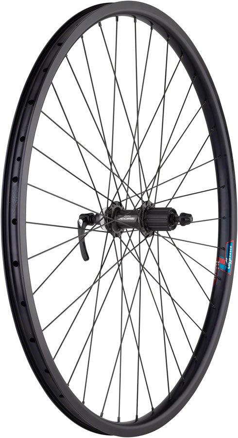 Load image into Gallery viewer, Quality Wheels Value HD Series Disc Rear Wheel - 700 QR x 135mm Center-Lock HG 10 BLK 36H
