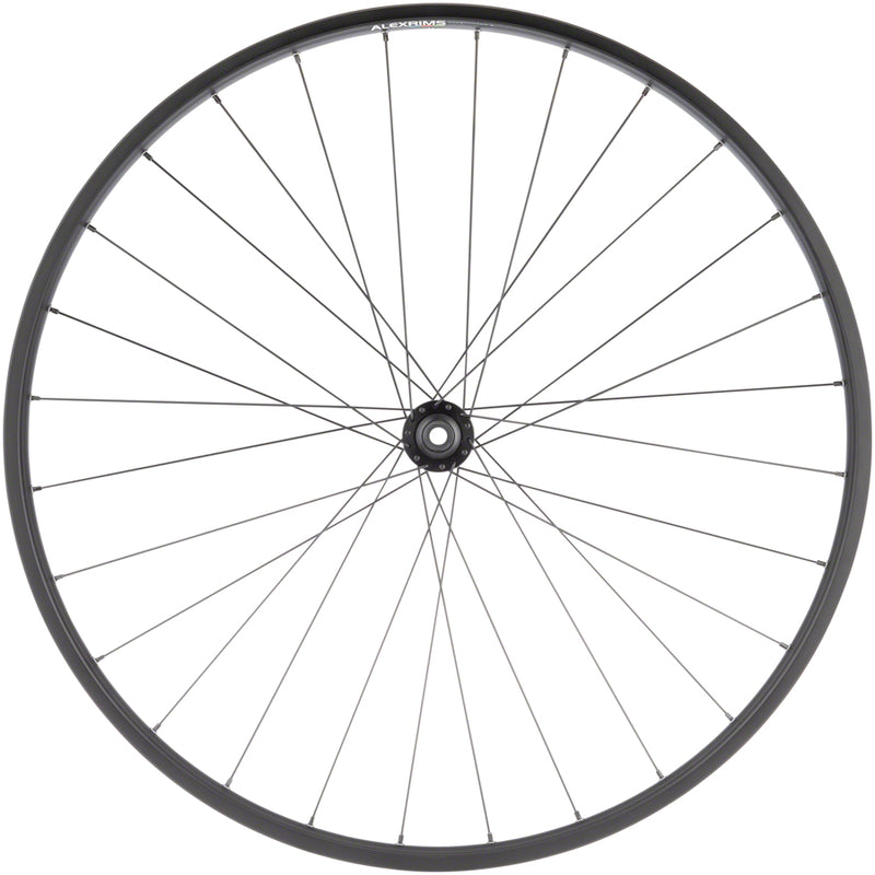 Load image into Gallery viewer, Quality Wheels Value Double Wall Series Disc Front Wheel - 700 12 x 100mm Center-Lock BLK 28H
