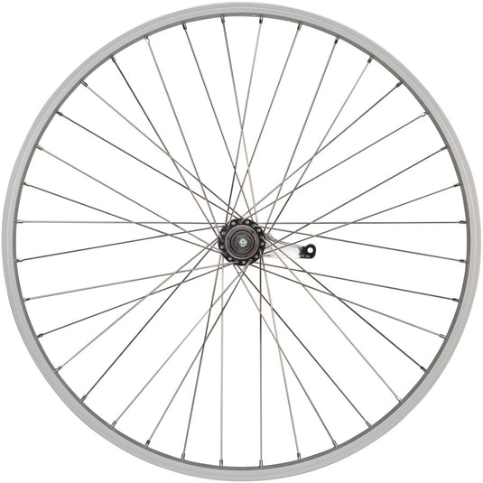 Quality Wheels Value Single Wall Series Coaster Brake Rear Wheel - 26" 3/8" x 124mm Coaster Brake 3 Prong Cog Silver 36H