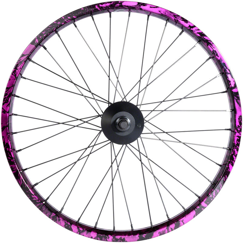 Load image into Gallery viewer, Salt EX Rear Wheel - 20" Black/Purple Splatter LHD
