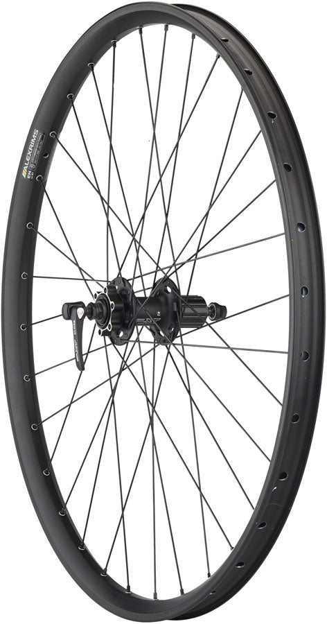 Load image into Gallery viewer, Quality Wheels Shimano Deore / Alex EM30 Disc Rear Wheel - 29" QR x 135mm 6-Bolt HG 11 MTN BLK 32H
