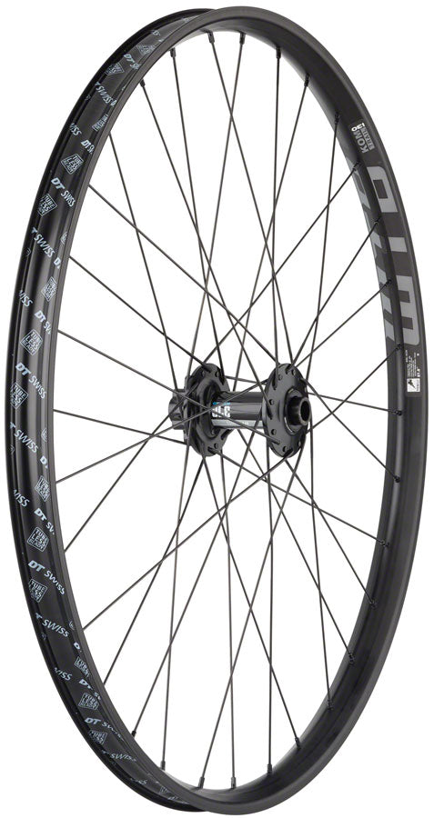 Load image into Gallery viewer, Quality Wheels DT 370 / WTB KOM Trail i30 Front Wheel - 27.5" 15 x 110mm 6-Bolt BLK 32H
