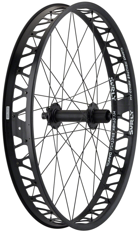 Load image into Gallery viewer, Quality Wheels Bear Pawls / Other Brother Darryl Rear Wheel - 26" Fat 12 x 197mm 6-Bolt HG 11 MTN BLK 32H
