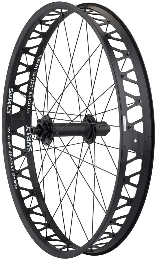 Load image into Gallery viewer, Quality Wheels Bear Pawls / Other Brother Darryl Rear Wheel - 26" Fat 12 x 197mm 6-Bolt HG 11 MTN BLK 32H
