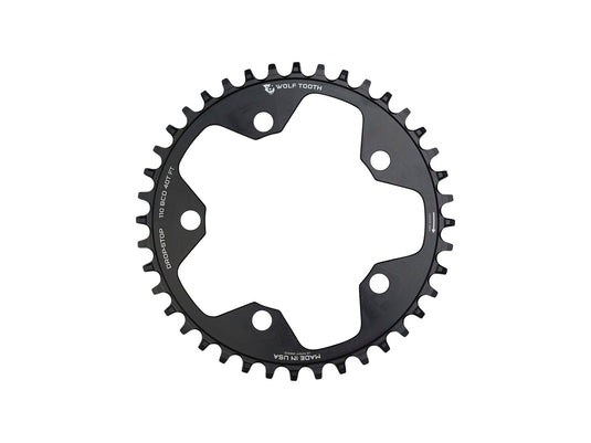 Wolf Tooth 110 BCD Cyclocross Road Chainring - 40t 110 BCD 5-Bolt Drop-Stop B  BLK