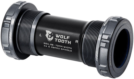 Wolf Tooth MK0 Bottom Bracket - English BSA 68/73mm For 24mm Spindle Shadow Gray