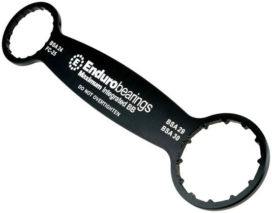Enduro BBT-036 Flat Wrench Bottom Bracket Tool - 46mm x 12-spline 41 mm x 16-spline Interfaces For Maxhit BSA-24 FC-25 29 30