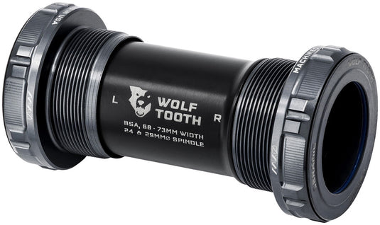 Wolf Tooth MK0 Bottom Bracket - English BSA 68/73mm For 29mm Spindle Shadow Gray