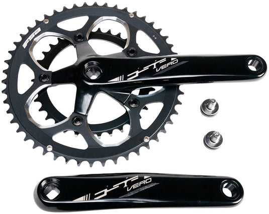 Full Speed Ahead Vero Compact Crankset - 175mm 9-Speed 50/34t 5-Bolt 110 BCD Square Taper JIS Spindle Interface BLK